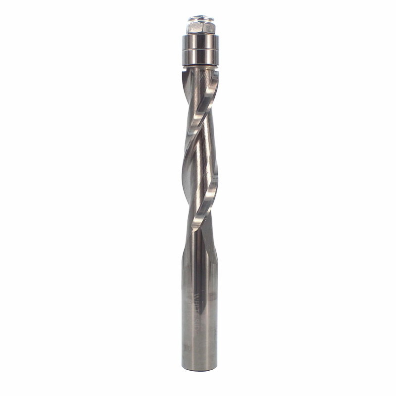 Flush Trim Spiral Router Bit - 1/2" SH 1/2" CD - Types:Upcut Spiral Bit - Cutting Length:2" - Overall Length:4-3/4"